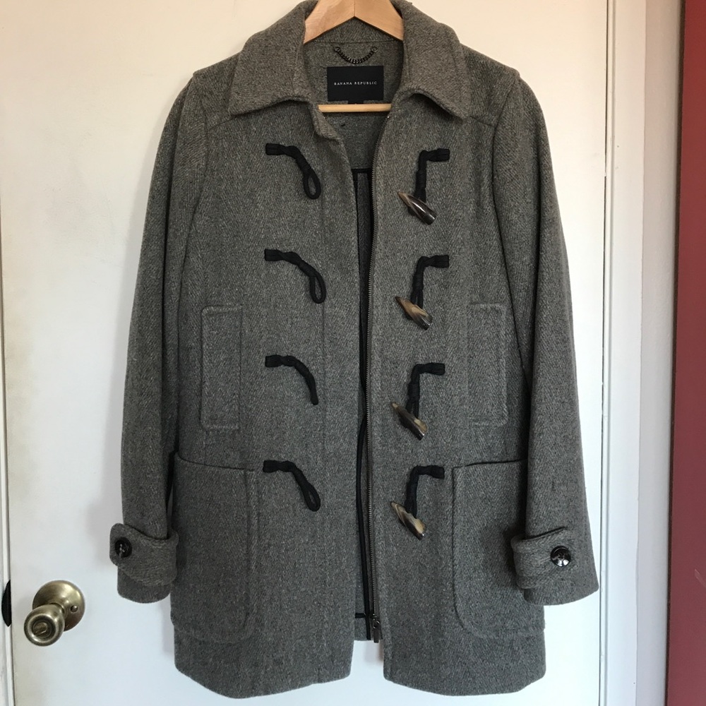 Banana Republic Classic Wool Peacoat Size Small - Picture 2 of 6